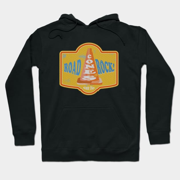 Traffic Cone Road Cones Rock Hoodie by mailboxdisco